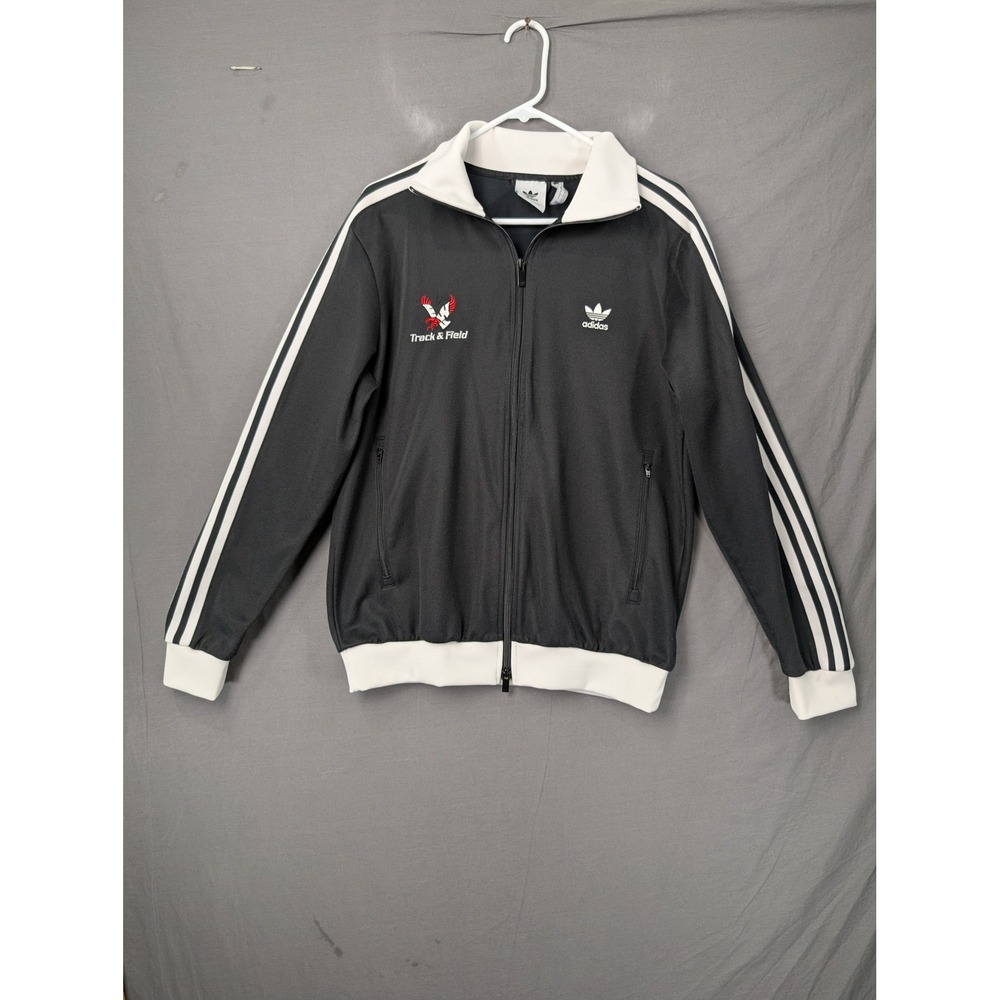 Adidas Originals Track & Field Mens Full Zip Track Jacket Black White Large 6278